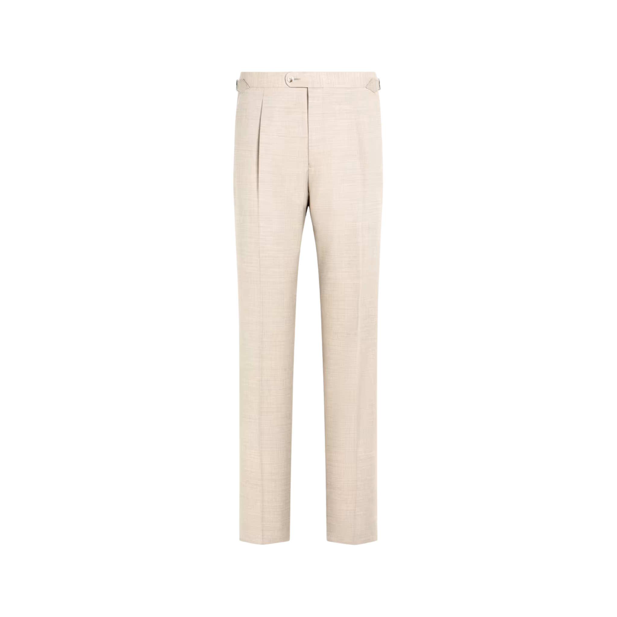 Sand Wide Leg Tapered Suit Pants